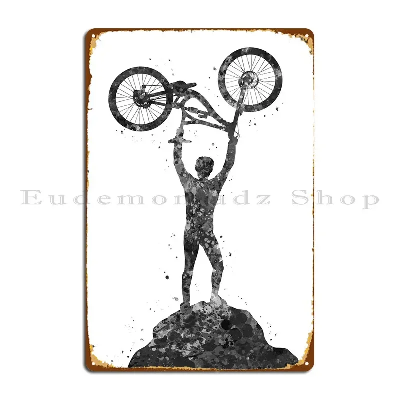 Placa de Metal para Bicicleta  - Mountain Biking Europe avaliação e preço