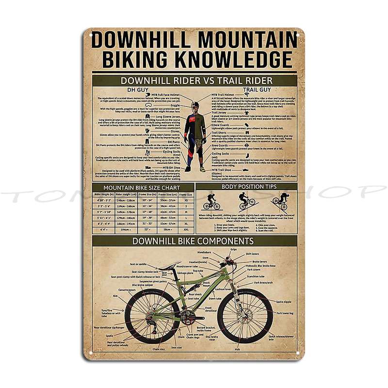 Placa de Metal Vintage Persona - Mountain Biking Europe avaliação e preço