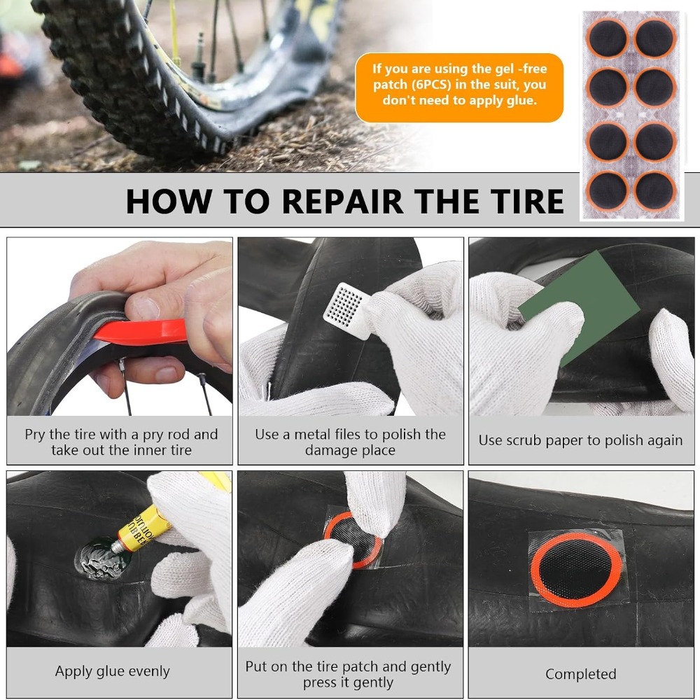 Kit de Reparo de Pneus de Bici - Mountain Biking Tube avaliação e preço